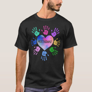 Music Therapist Hand Heart T-shirt