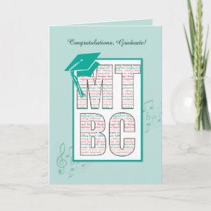 Music Therapy Board Gecertificeerd Afstuderen Cong Kaart