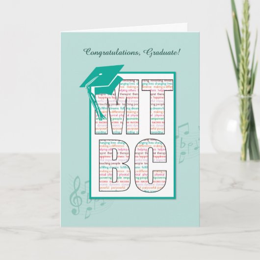 Music Therapy Board gecertificeerd MTBC-Afstuderen Kaart (Voorkant)