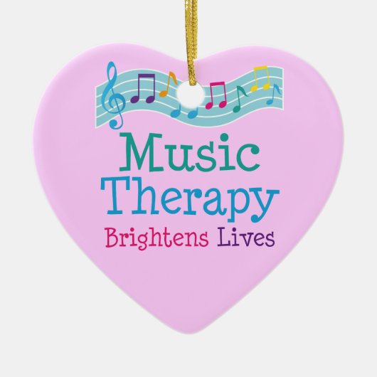 Music Therapy Brightens Keramisch Ornament (Voorkant)