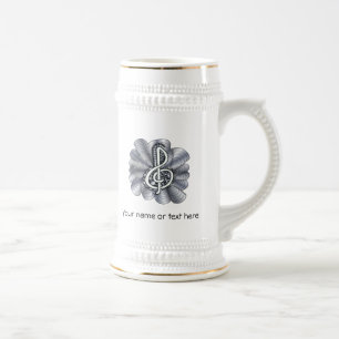 Music Treble Clef Silver Bierpul