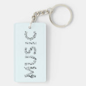 Music Typography Sleutelhanger (achterkant)