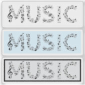 Music Typography Sticker Set (Devant)