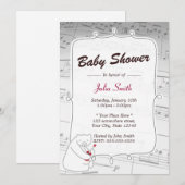 Music Ukulele Beer Baby shower Kaart (Voorkant / Achterkant)