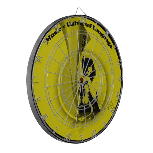 Music Universal Language Dartbord (Voorkant Links)