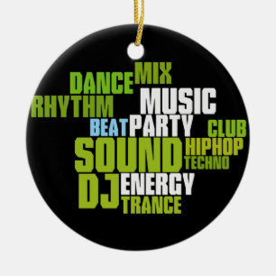 MUSIC-versiering Keramisch Ornament