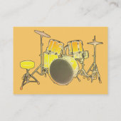 Music-Visitekaartje - Drum Kit Visitekaartje (Achterkant)