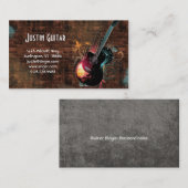 Music Visitekaartje Guitar Brick DJ (Voorkant / Achterkant)