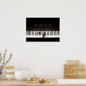 Music Will Save The World - Rose Piano poster (Cuisine)