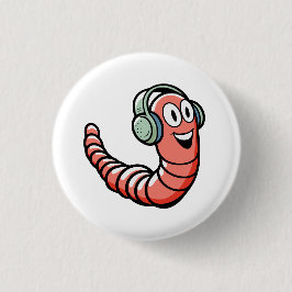 Music Worm Ronde Button 3,2 Cm
