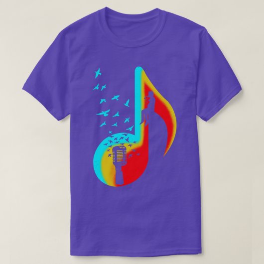 Music-zangeres T-shirt (Design voorkant)