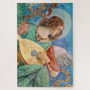 Musical angel playing guitar legpuzzel