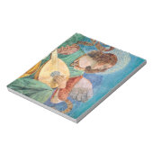 Musical angel playing guitar notitieblok (Gedraaid)