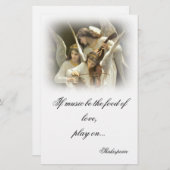 Musical Angels Stationery Briefpapier (Voorkant / Achterkant)