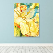 Musical Art Nouveau  Canvas Afdruk (Insitu (Houten vloer))