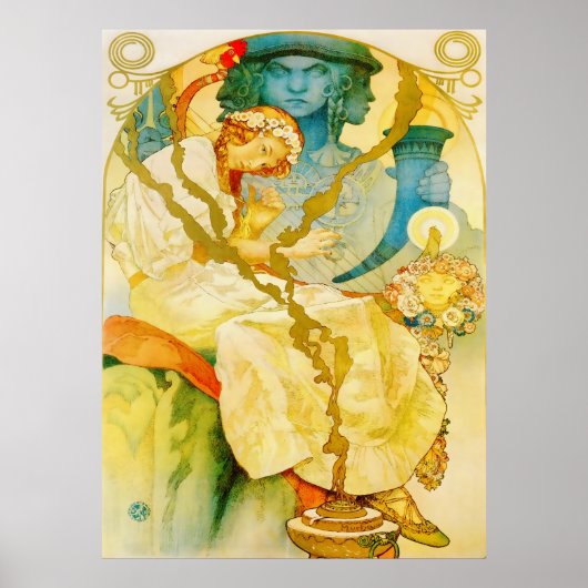 Musical Art Nouveau  Poster (Voorkant)