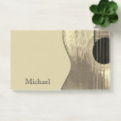 Musical Beige Acoustic Guitar Post-it® Notes (Kantoor)