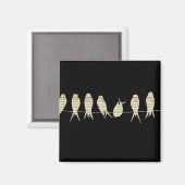 Musical Birds Magneet (Voorkant / Achterkant)
