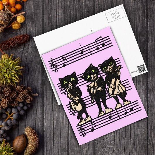 Musical Black Cats Briefkaart