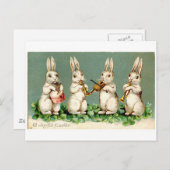  Musical Bunnies Briefkaart (Voorkant / Achterkant)