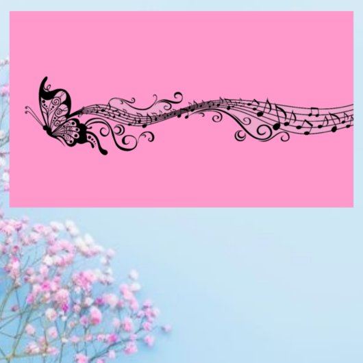 Musical Butterfly Visitekaartje