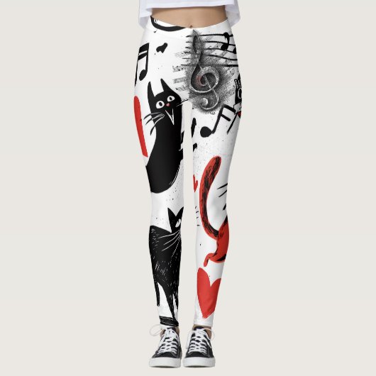 Musical Cat Leggings (Devant)