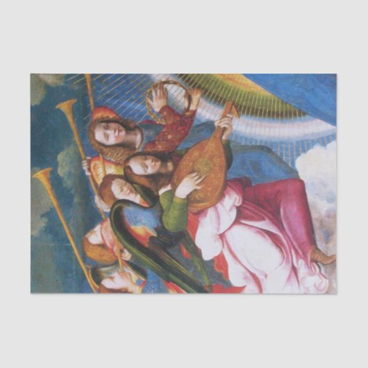 MUSICAL CHRISTMAS ANGELS TISSUEPAPIER (Voorkant)