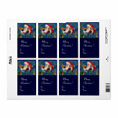 MUSICAL CHRISTMAS NIGHT/SANTA BUGLER ETIKET (Full Sheet)