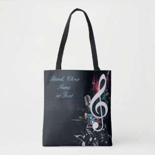 Musical Cleft Note Abstract Draagtas