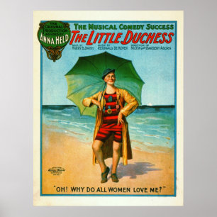 Musical Comedy Playbill 1906 Poster