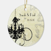 Musical Cute Black Birds  Chandelier Keramisch Ornament (Links)