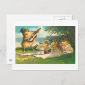 Musical Easter Cute  Greetings Feestdagenkaart (Voorkant / Achterkant)