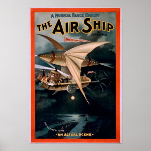 Musical Farce Comedy, The Air Ship Theater Poster