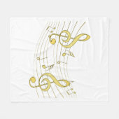 Musical Fleece Deken (Voorkant (Horizontaal))