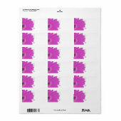 Musical Gerber Daisy Gray Musical Notes and Heart Etiket (Full Sheet)