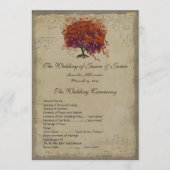 Musical Gold Dark Coral Heart Tree Programme de ma (Devant)