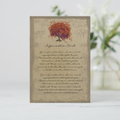 Musical Gold Dark Oranje Plum Heart Leaf Tree (Staand voorkant)