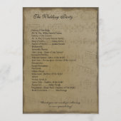 Musical GoldRed Heart Tree Wedding Programme (Dos)