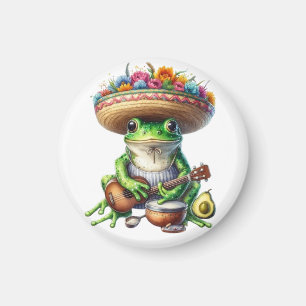 Musical Green Frog Magneet