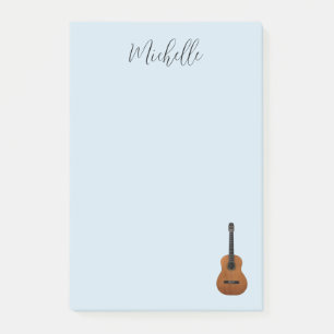 Musical Guitar Elegant Script Typografie Post-it® Notes