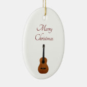 Musical Guitar Kerstmis Keramisch Ornament (Rechts)