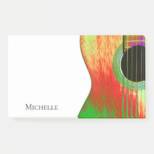 Musical Guitar Red Green Post-it® Notes