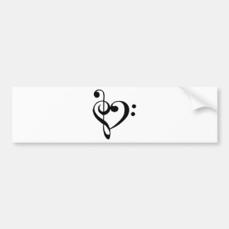Musical Heart Bumpersticker