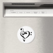 Musical Heart Magneet (Insitu (Vaatwasser))