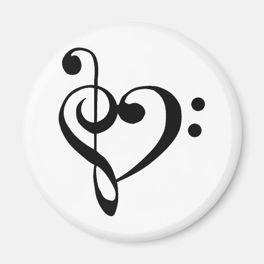 Musical Heart Magneet (Voorkant)