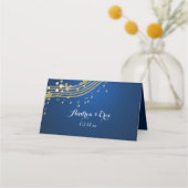 Musical Hearts Blauw en Goud (Achterkant)