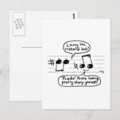 Musical Humor Cartoon Briefkaart (Voorkant / Achterkant)
