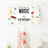 Musical Instruments Music Theme Birthday Party Spandoek (Insitu)