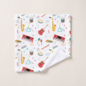 Musical Instruments Music Theme Kids (Gant de toilette)