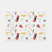 Musical Instruments Music Theme Pattern Fleece Deken (Voorkant (Horizontaal))